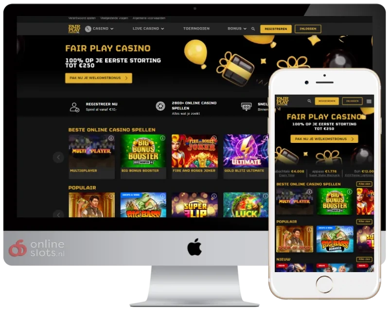 FairPlay Casino App-schermafbeelding